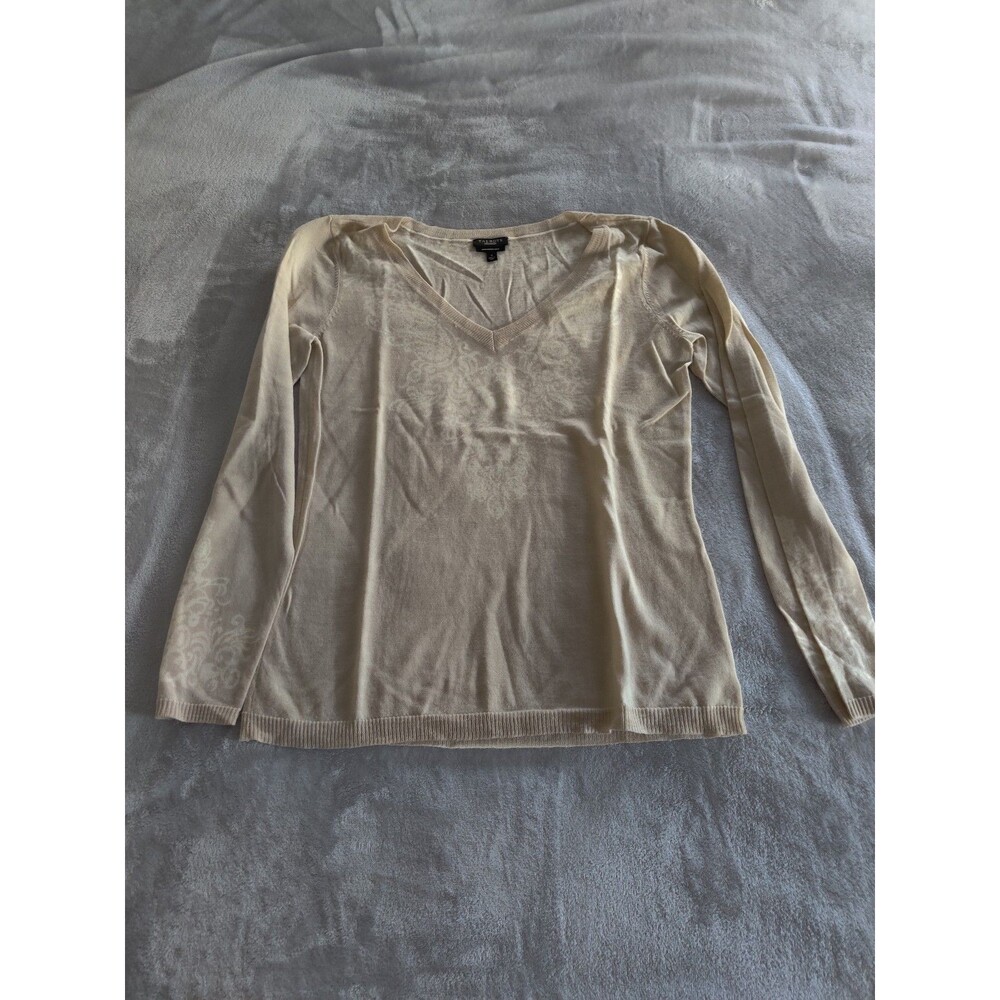 Talbots pure merino wool Vneck Sweater size small